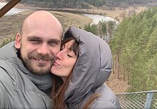 Sigita Jonynaitė-Žostautienė su vyru Domu Žostautu