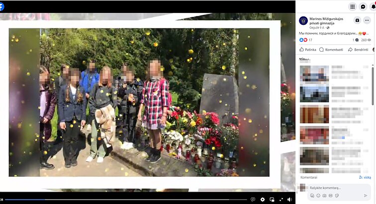 Pergalės dienai paminėti skirti įrašai Marinos Mižigurskajos privačios gimnazijos paskyroje