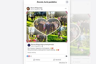 Pergalės dienai paminėti skirti įrašai Marinos Mižigurskajos privačios gimnazijos paskyroje