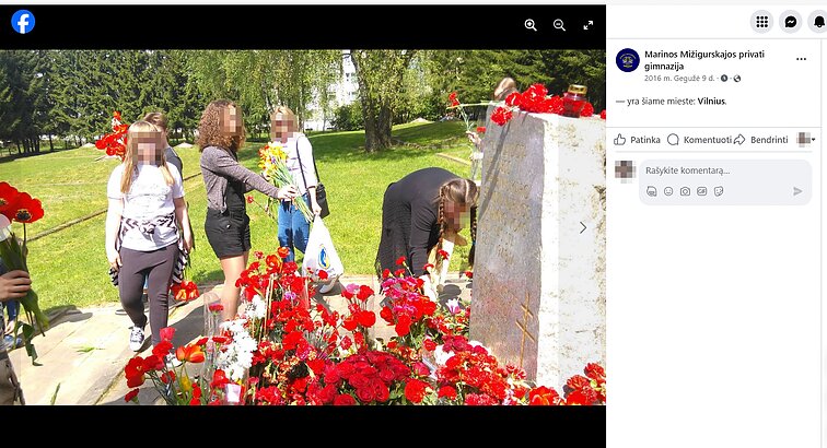 Pergalės dienai paminėti skirti įrašai Marinos Mižigurskajos privačios gimnazijos paskyroje