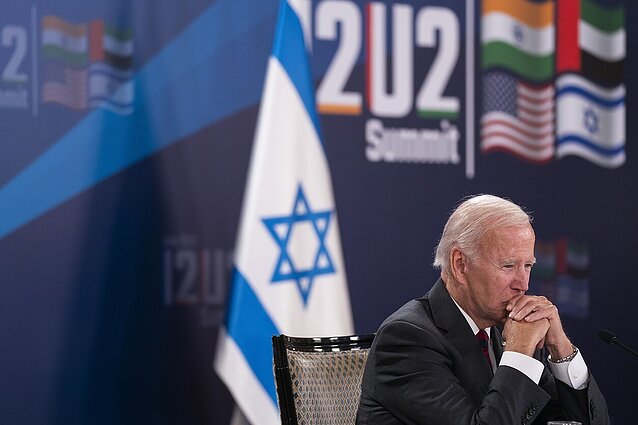 Bidenas įvedė sankcijas keturiems Izraelio naujakuriams: kaltinami smurtu prieš palestiniečius Vakarų Krante