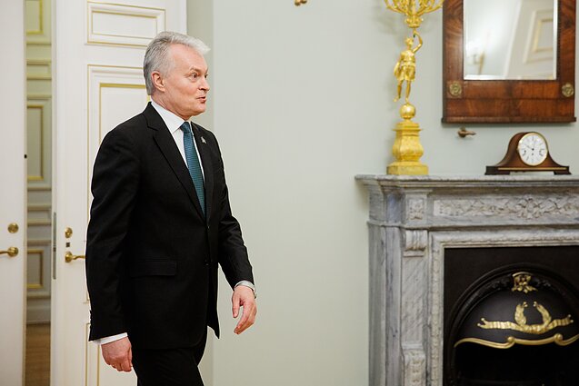 Susitiko Gabrielius Landsbergis ir Gitanas Nausėda