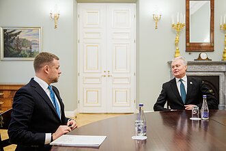 Gabrielius Landsbergis i Gitanas Nausėda