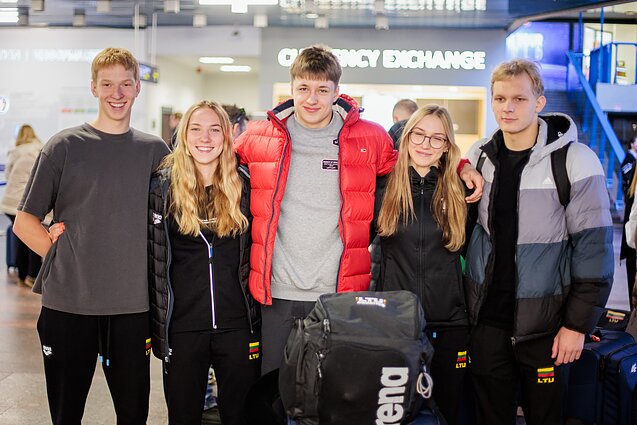 Lietuvos plaukimo rinktinė išvyksta į pasaulio čempionatą Dohoje Lietuvos plaukimo rinktinė išvyksta į pasaulio čempionatą Dohoje