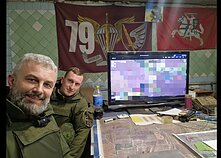 Vienas iš bataliono štabų Donbase