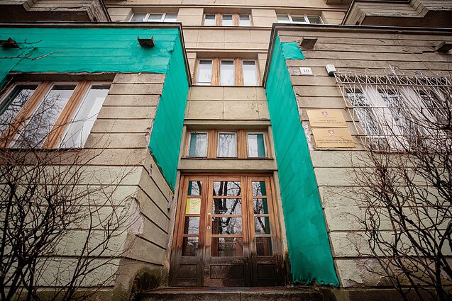 Tenement building owned by David Strugacz. Tauro st. 10. Designed by M. Cholem, 1936–1938