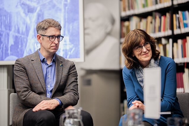 Diskusijoje dalyvavęs Norbertas Černiauskas ir Diana Vilytė