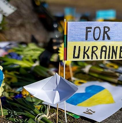 BNS nuotr., Ukrainos palaikymo akcija 