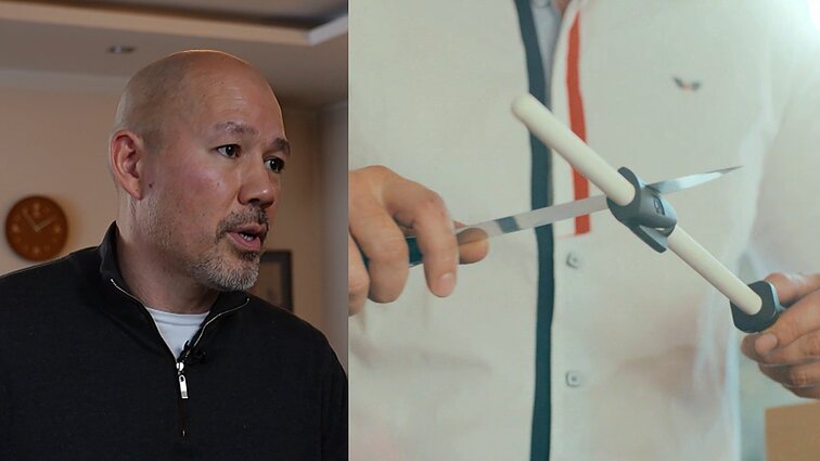 Buvęs grupės „Pelenai“ gitaristas Romanas metė muziką ir griebėsi peilių verslo: jei peilis plauko neskuta – blogai