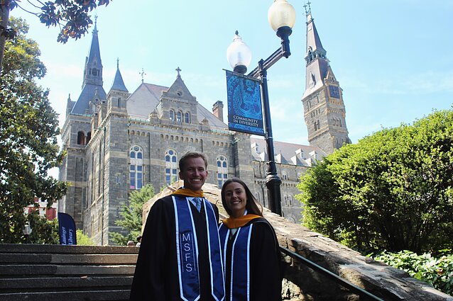 Diplomų įteikimas Džordžtauno universitete