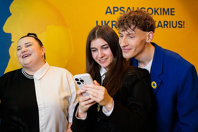 Silvester Belt susitiko su Ukrainos atstovėmis „Eurovizijoje“ Jerry Heil ir Alyona Alyona