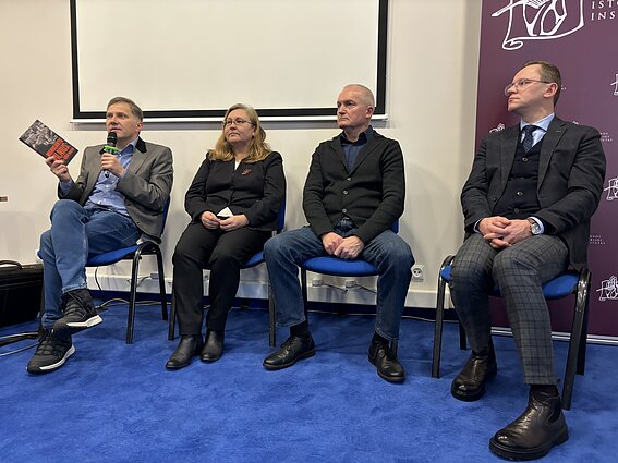 Virginijus Savukynas, Vitalija Stravinskienė, Antoni Mikulski i Artūras Svarauskas