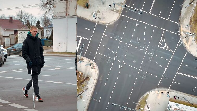 Kaunas neregiams – kliūčių ruožas: kyla pavojus net gyvybei