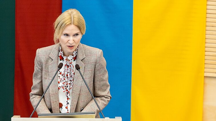 Ukrainos Aukščiausios Rados vicepirmininkė: jei kris Ukraina, kris ir daugelis Europos valstybių