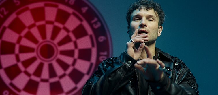 Vaido Baumilos klipo filmavimo akimirka