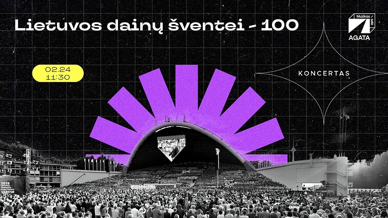 Knygų mugė 2024. Muzikos salės koncertai. Dainų šventei – 100