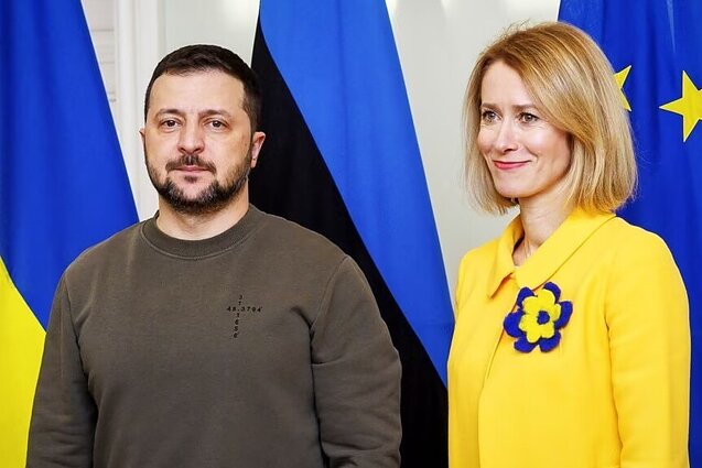 Кая Каллас с Владимиром Зеленским