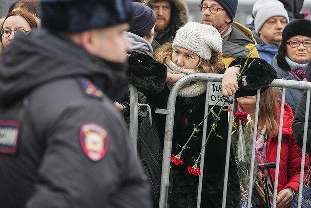 Tłumy przyszły pożegnać Nawalnego