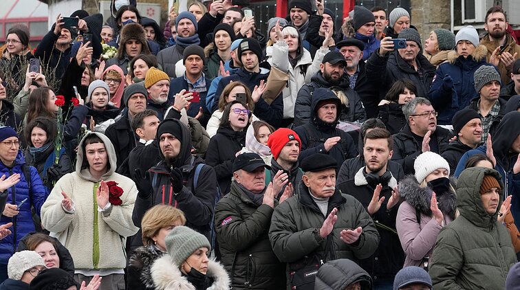 Navalno laidotuvėse – tūkstantinė minia: pastebėti ir Vakarų šalių diplomatai