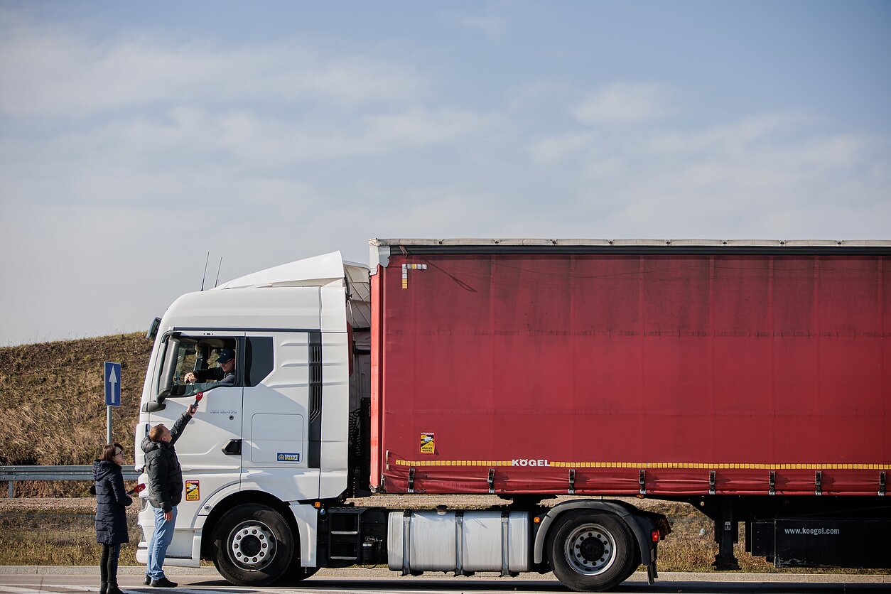 Polish farmers held a week-long protest action, checking trucks from Lithuania for Ukrainian grain Polish farmers held a week-long protest action, checking trucks from Lithuania for Ukrainian grain