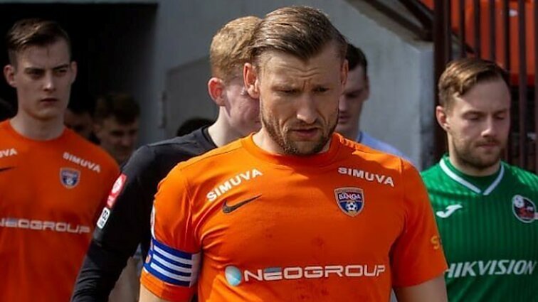 Rezultatą išlygino Robertas Vėževičius: kamuolį pasiuntė į Deivido Mikelionio ginamus vartus