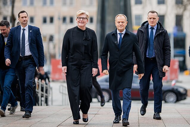 Donald Tusk and Ingrida Šimonytė