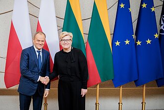 Donald Tusk and Igrida Šimonytė