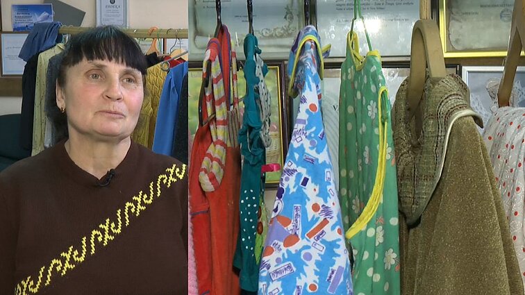 Biržų rajone – neeilinė paroda: Skrebiškių kaimo gyventojai senus drabužius pavertė eksponatais
