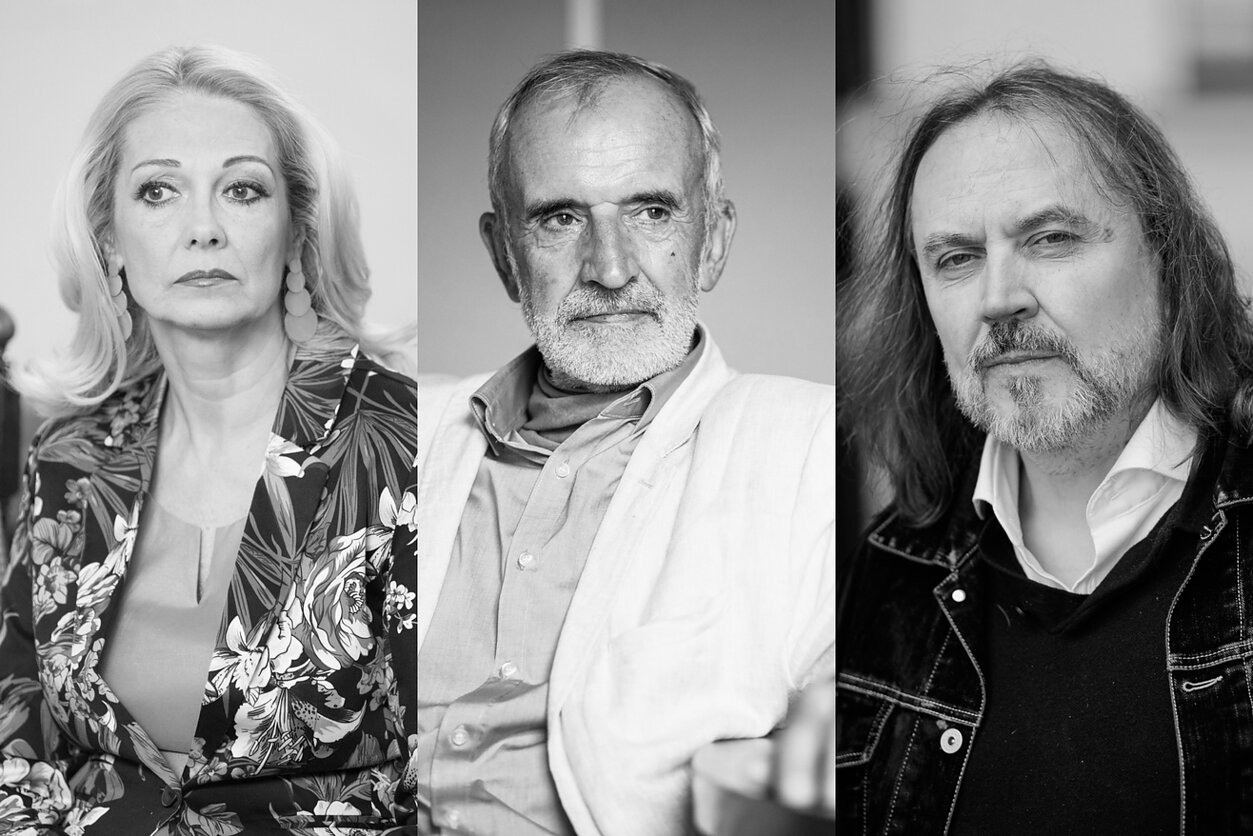 Gražina Baikštytė, Rimas Tuminas, Oskaras Koršunovas Gražina Baikštytė, Rimas Tuminas, Oskaras Koršunovas