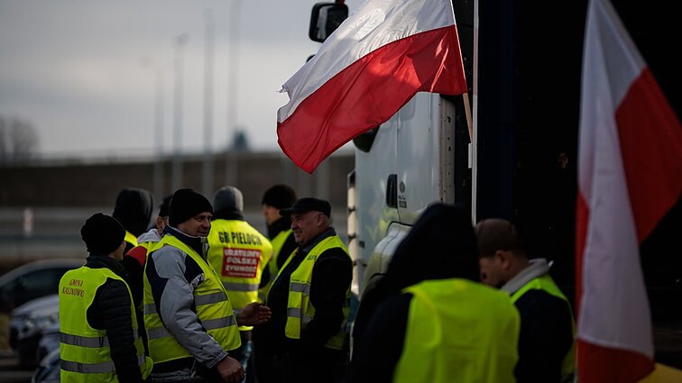 Lenkijos ūkininkų protesto akcija prie Kalvarijos ir Budzisko pasienio punkto baigėsi