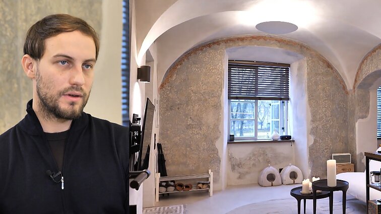 Paveldosaugos objekte – jaukus verslininko Ribo butas: restauruojant siekta pabrėžti autentiškus sienų ornamentus