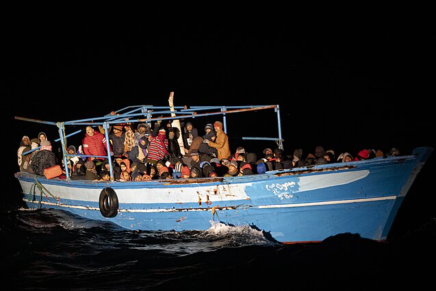 Šalia Lampedūzos išgelbėti migrantai