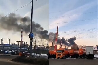 Sprogimai Rusijos naftos perdirbimo gamykloje