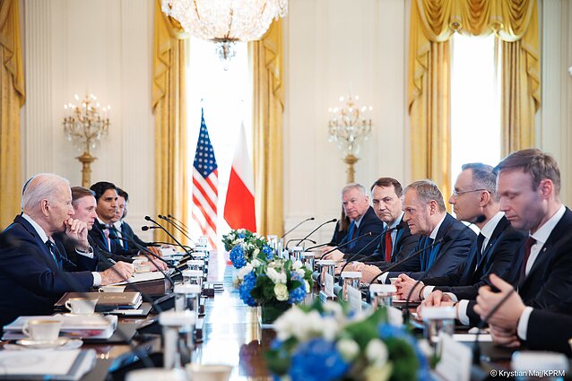 Spotkanie Joe Bidena z Andrzejem Dudą i Donaldem Tuskiem
