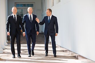 Spotkanie Joe Bidena z Andrzejem Dudą i Donaldem Tuskiem