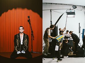Roko Yan klipo filmavimo akimirka