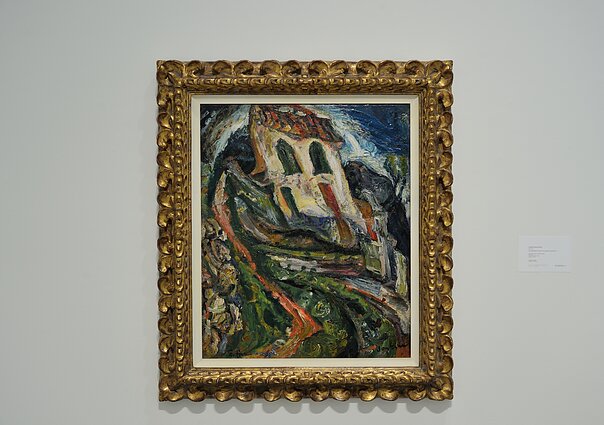 Chaïm Soutine’s painting “Les gorges du Loup (La maison hantée) IV”
