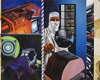 Kazimieras Žoromskis’ painting “Scientists”