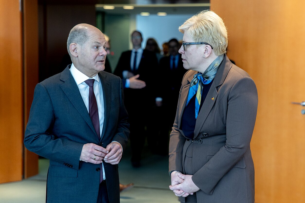 Олаф Шольц и Ингрида Шимоните (архивное фото)