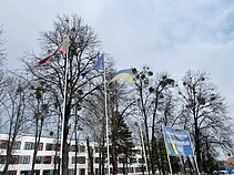 Литва відновлює зруйновану війною школу в Бородянці Литва відновлює зруйновану війною школу в Бородянці