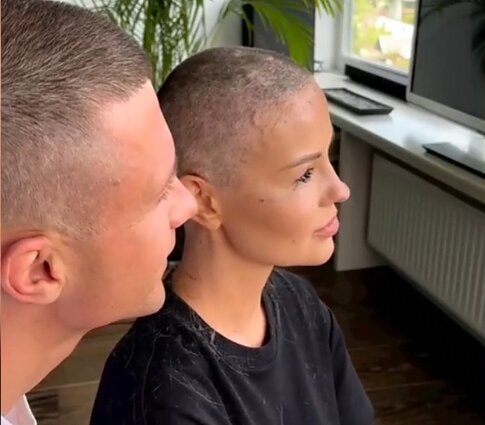 Indrė Burlinskaitė su vyru