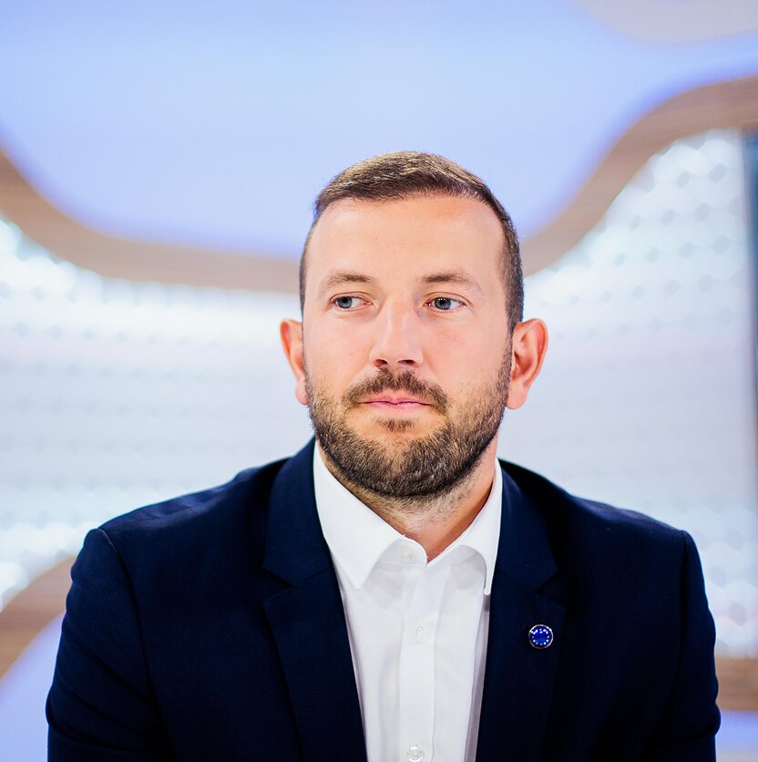 J. Stacevičiaus / LRT nuotr., Virginijus Sinkevičius laidoje Dienos tema
