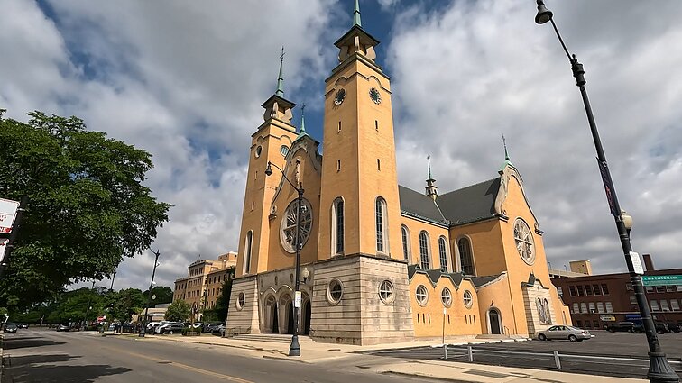 Architekto Muloko bažnyčią Čikagoje apžiūrėjęs Petrulis: Lietuviai ją lygina su Šiluvos bažnyčia