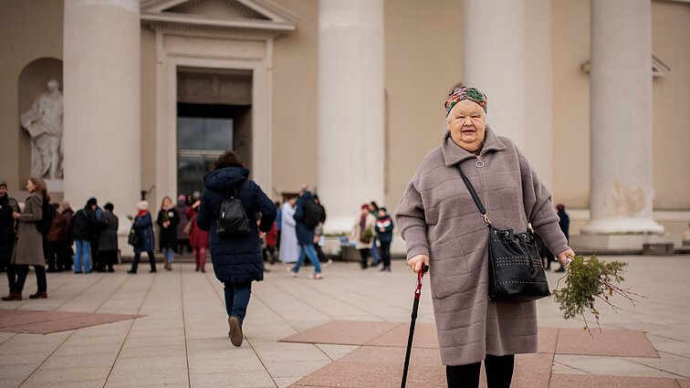 Katalikai minėjo Verbų sekmadienį: tikintieji prisiminė, kaip Jėzus įžengė į Jeruzalę