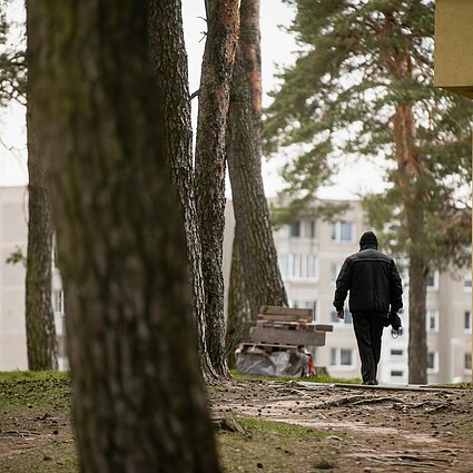 Ryto allegro. „Miestu mieste“ vadinamos Grigiškės siekia tapti pėsčiųjų judėjimo pavyzdžiu