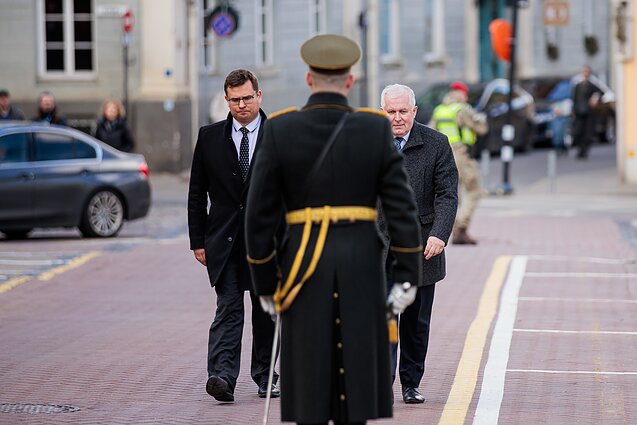 Ceremonia wymiany ministrów obrony kraju