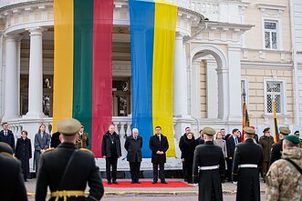 Ceremonia wymiany ministrów obrony kraju