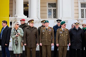 Ceremonia wymiany ministrów obrony kraju