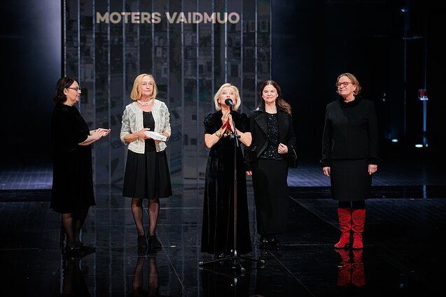 Vilija Grigaitytė, Jūratė Onaitytė, Inesa Paliulytė, Liucija Rukšnaitytė. „Auksiniai scenos kryžiai“ Klaipėdoje 2024 m.