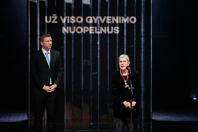Audronė Girdzijauskaitė. „Auksiniai scenos kryžiai“ Klaipėdoje 2024 m.